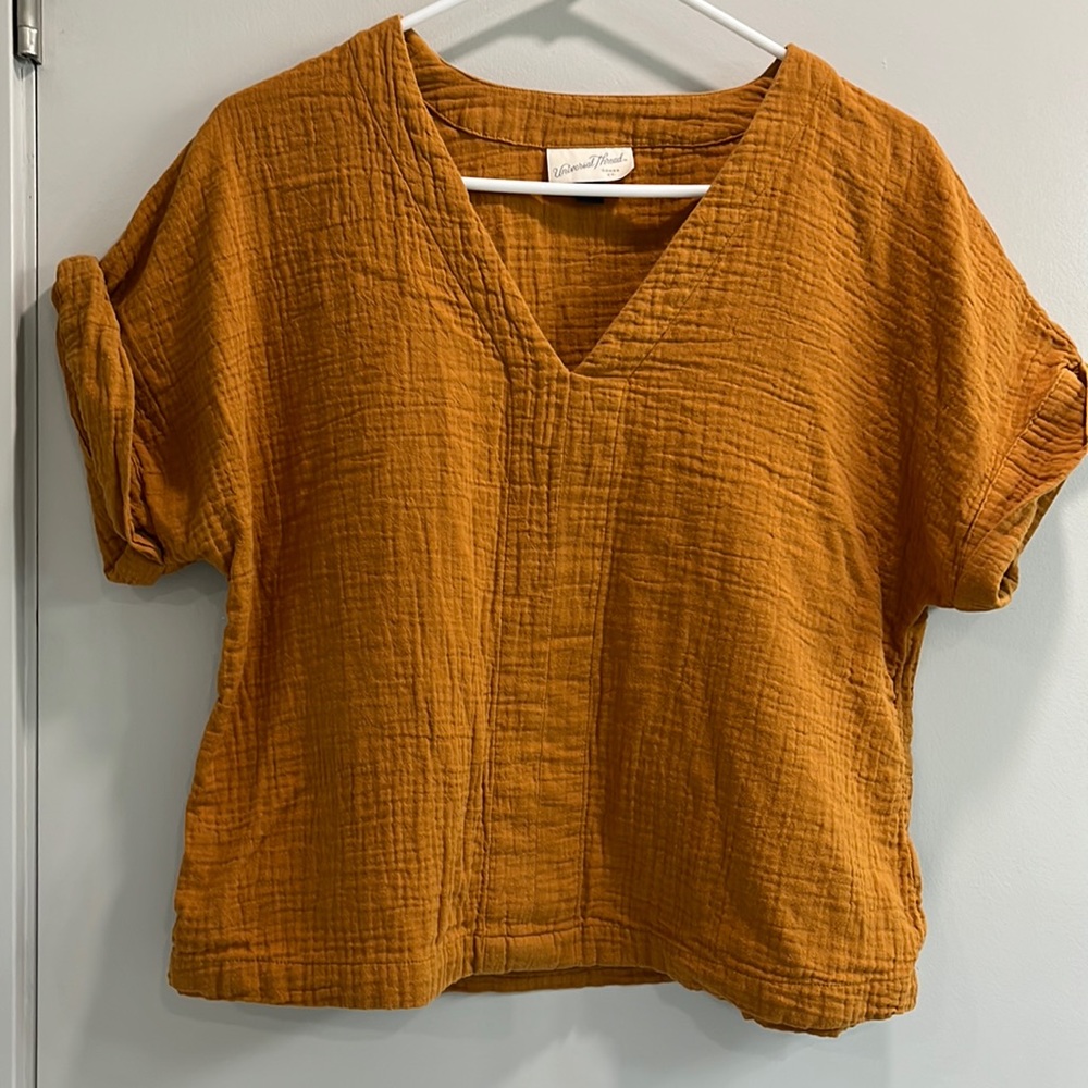 Cotton gauze top